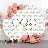 olympisch Ringe Sport Wettbewerb Runden Hintergrund